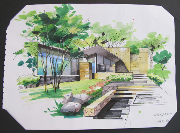 美术学院举办庐山手绘特训营师生作品展